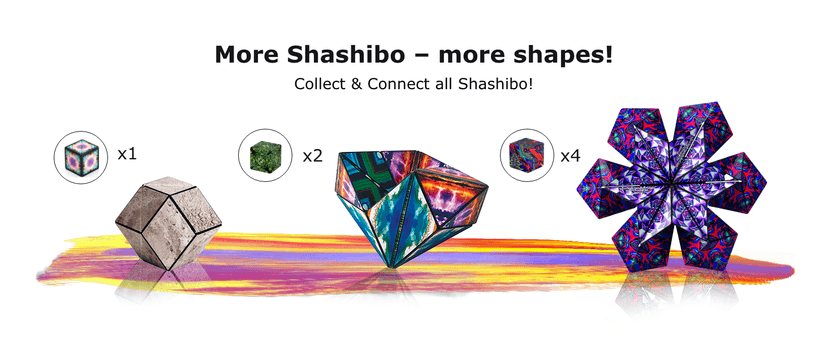 Shashibo Shape Shifting Box - Award-Winning Fidget Toy w/ 36 Rare Earth Magnets - Fidget Cube Transforms Into Over 70 Shapes, Sensory Toy Gift for Kids, Teens, and Adults (Spaced Out)
