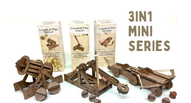 Pathfinders STEM Kits – Leonardo da Vinci Catapult kit | Trebuchet Science Kits for Kids Age 12-14 | Toys for Ages 8-13 Physics Toys | Kids Engineering kit | Learning Resource | Engineering