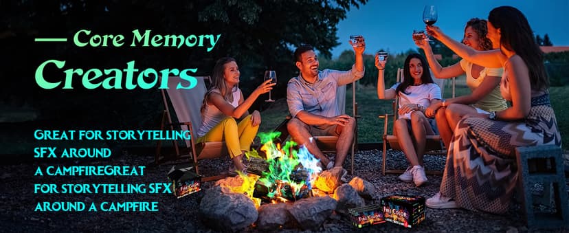 MEKER Fire Color Changing Packets - Fire Pit, Campfires, Outdoor Fireplaces, Bonfire - Magic Colorful Changing Fire - Perfect Fire Camping Accessories for Kids & Adults (12 Pack) B0C9THKCWY