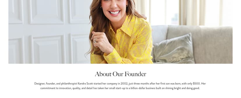 Kendra Scott Elisa Pendant Necklace for Women, Fashion Jewelry, 14k Gold-Plated