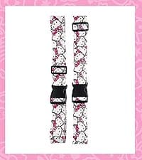 Hello Kitty Hoop Earrings for Women Official License, Gold Tone Flash-Plated and Enamel Sanrio Earrings