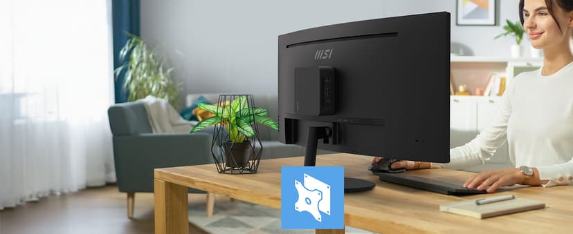 msi PRO MP341CQ E12 34-inch VA 3440 x 1440(UWQHD) Computer Monitor, 120Hz, Adaptive-Sync, HDMI, DisplayPort, VESA Mountable, Speaker, 1ms, Black