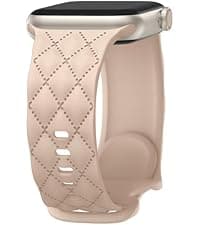 Witzon Floral Band Compatible with Apple Watch Bands For Women 40mm 41mm 38mm 42mm 44mm 45mm 46mm 49mm, Engraved Cute Flower Silicone Dressy Strap for iWatch Series 11 10 9 8 7 6 5 4 3 2 SE Ultra