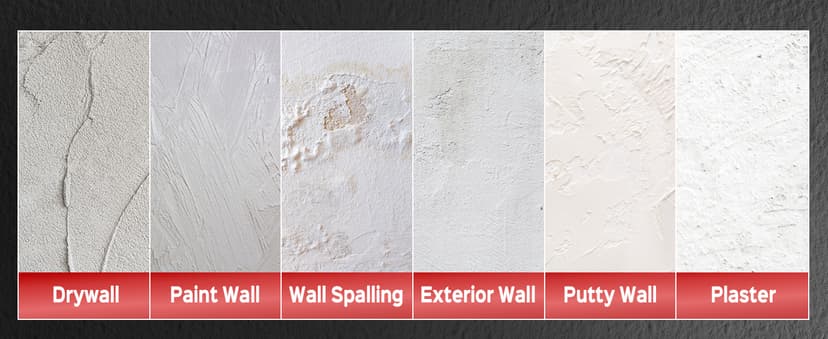 Drywall Sander, 2025 Upgraded 8-Amp Popcorn Ceiling Removal Tool with 7 Variable Speed 800-1800RPM, Drywall Sander with Vacuum Dust Collector with Extendable Handle, LED Light, 12pcs Sanding Discs,Red