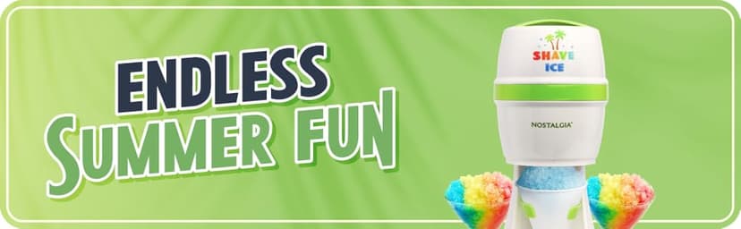 Nostalgia Snow Cone Machine With 1 Reusable Plastic Cup & Dual Ice Molds– Retro Table-Top Shaved Ice Maker with Stainless Steel Blades for Fluffy Ice- Slushie Machine for Fun Gatherings- White & Green