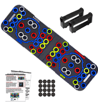 Solid Push Up Board 15 in 1 Home Workout Equipment Multi-Functional Pushup Stands System Fitness Floor Chest Muscle Exercise Professional Equipment Burn Fat Strength Training Arm Men & Women Weights