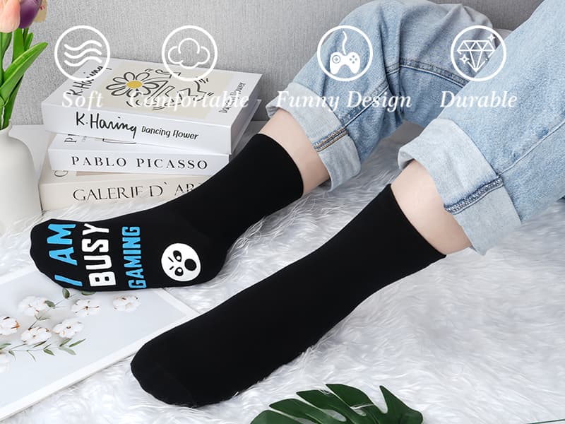 Nucinzua Birthday Gifts For Men,Do Not Disturb Im Gaming Socks for Men,Gamer,Teen Boys Gifts,Christmas Stocking Stuffers