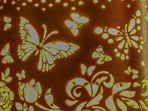 Solar Lanterns Outdoor Waterproof Butterfly Garden Decor Birthday Gifts for Women Mom Grandma, Hanging Solar Lights Metal Lantern Decoration Outside for Yard, Patio, Backyard, Porch