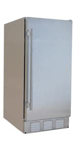 EdgeStar IB250 15 Inch Wide 20 Lbs. Capacity Free Standing and Undercounter Ice Maker with 25 Lbs. Daily Ice Production - Stainless Steel
