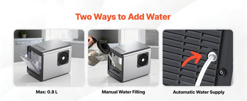 VEVOR Countertop Ice Maker, 33 lbs per Day, Self-Cleaning Portable Machine with Scoop, Drawer-Style Ice Access, Nugget Ice-Making Machine with Chewable ICES for Home, Kitchen, Office, Bar & Party