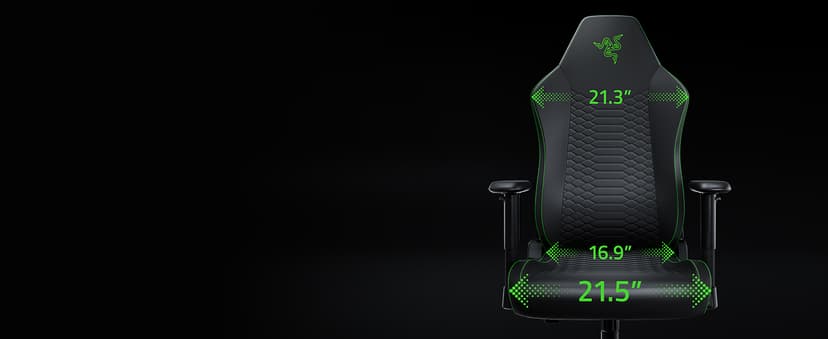 Razer Iskur V2 X NewGen Ergonomic Gaming Chair — Built-in Lumbar Support, Cooltouch Gen-2 EPU Leather, Ultra-Wide Seat Base, Adjustable 152 Degree Recline, Foam Cushions — Black/Green
