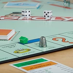 Monopoly Game, Family Board Games for 2 to 6 Players & Kids Ages 8 and Up, Includes 8 Tokens (Token Vote Edition)
