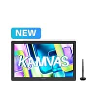 HUION Kamvas 13 (Gen 3) Drawing Tablet with Screen,13.3" Full-Laminated Art Tablet with Anti-Sparkle Canvas Glass 2.0, 99% sRGB, PenTech 4.0, 16384 Pen Pressure, Dual Dial for PC, Mac, Android, Black