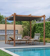 PURPLE LEAF Patio Chaise Lounge Chair Set of 3 Outside Aluminum Plastic Stackable Tanning Chairs with Armrests and Side Table for Pool Sunbathing Beach Deck Outdoor Lounger, Taupe