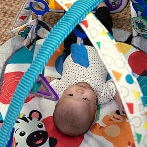 Baby Einstein 4-in-1 Kickin' Tunes Music and Language Play Gym and Piano Tummy Time Activity Mat