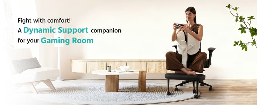 AreShark Criss Cross Office Chair with Armrest Wheels & Stretchable Rotating Footrest, Ergonomic Cross Legged Swivel Chair with Back Support& Adjustable Height for Yoga Kneeling Meditation Home Office
