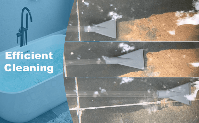 Hot Tub Vacuum Spa Vac, Manual Spa Vacuum Wand Cleaner 10ft Cordless Pool Cleaner, Hot Tub Suction Pipe Siphon Constant Suction, Handheld Flexible Hose for Dirt,Grass, Debris with 3 Cleaner Heads