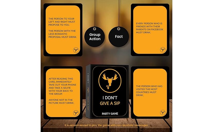 The Most Entertaining Drinking Game - Party Cards That Will Get You Drunk Or Do Things - Fun Adult Board Game Night - Bachelor Bachelorette Couple Laugh Tipsy Birthday Gift