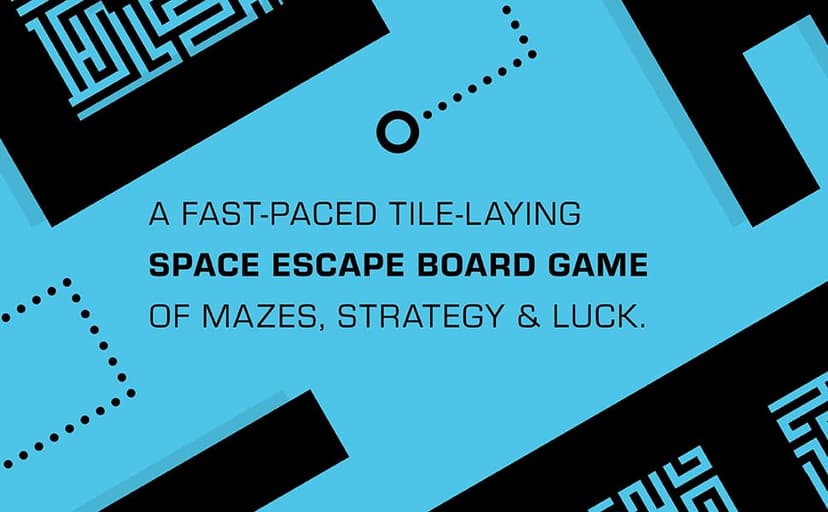 No Escape Board Game - Strategy Board Game for Adults, Family, Party - Unique Strategic Space Sabotage Traitor Maze Game with Tiles - Fun for Kids, Teenagers, Adults, 2 to 8 Players