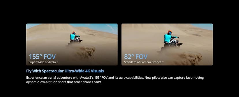 DJI Avata 2 Fly More Combo (3 Batteries), FPV Drones with Camera for Adults 4K, Immersive Experience, One-Push Acrobatics, Built-in Propeller Guard, 155° FOV, Drone Compliant with FAA Remote ID