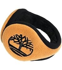 Timberland Men’s Foldable Tree Logo Ear Muffs - One Size, Soft Inner Cushion for Warmth, Easy to Carry, Cold Weather Fit