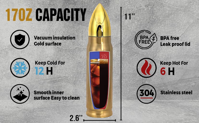 Limima Limima Hunting Gifts for Men – Funny 17oz Tumbler with Lid, I'd Rather Be Hunting Design, Unique Christmas, Xmas and Birthday Gift for Hunters, Perfect for Dad, Son, Husband, or Friends