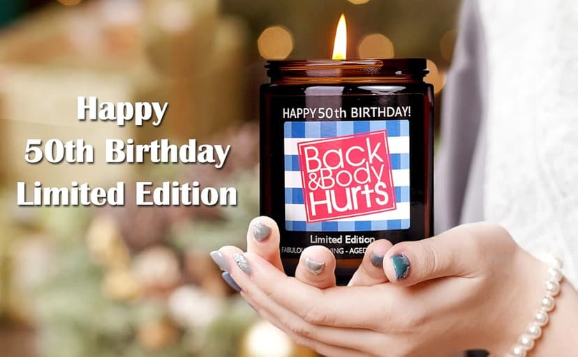 50th Birthday Gifts for Her and Him, 50th Birthday Decorations for Women Men, Funny Birthday Gifts for Women Mom Dad Husband Wife Friends Sister, Cool Best Gift Ideas for 50 Year Old Woman