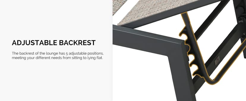 PURPLE LEAF Outdoor Chaise Lounge Set of 2 Aluminum Patio Lounge Chair with Wheels and Side Table Pool Chaise Lounge Chair for Outdoor Backyard Poolside Camel (2 Lounges Chairs W/Table)