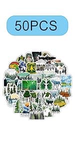 100PCS Christmas Theme Stickers, Non-Repeating Vinyl Waterproof Holiday Stickers, Holiday Gifts for Kids and Teens, Xmas Party Favorite, Stocking Stuffers for Kids Toddlers Teens Boys Girls