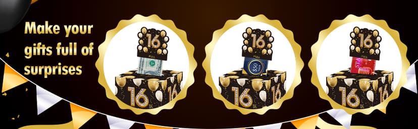 Creative Cash Present with Pulling Design, Includes 35PCS Clear Money Bags for Cash Gifts (Unisex Boys Girls) Azbuk 13th Birthday Money Pull-Out Surprise Box Gift for Teens B0CND59NQR