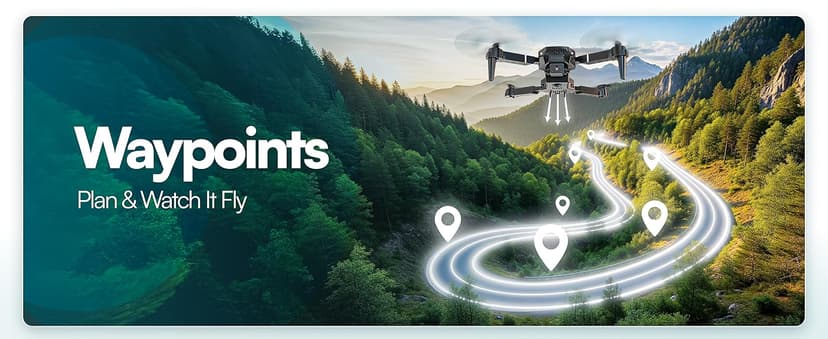 Falcon X 4K Drone - 4K UHD Camera Drone, Built-in Screen Remote Controller, WiFi FPV Foldable Quadcopter for Beginners & Adults, Includes 3 Batteries, SD Card & Reader