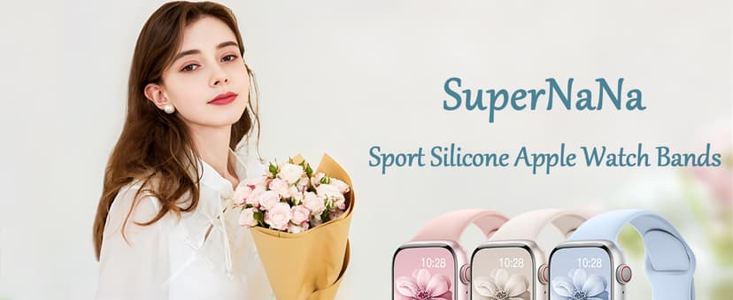 Sport Silicone Band Compatible with Apple Watch Bands 40mm 38mm 41mm 44mm 45mm 42mm 49mm Women Men,Soft Wristband Waterproof Replacement Sport Strap for iWatch Bands Series 9 8 7 6 5 4 3 2 1 SE Ultra