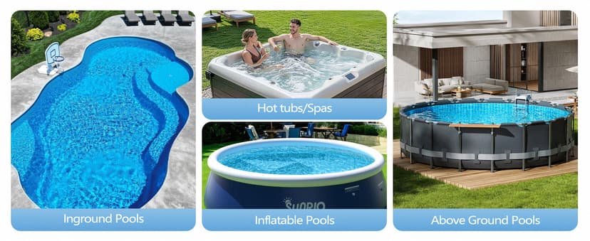 LanOcean 2026 Newly Cordless Pool Vacuum for Inground Pool, Flow Adjustable, Transparent Brush Head–Visible Cleaning, 19 GPM Powerful Suction Handheld Pool Vacuum for Above Ground Pool, 70Mins Runtime