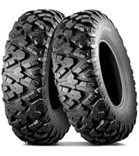 MaxAuto Set of 4 AT25x8-12 & AT25x10-12 ATV UTV Mud Sand Tires,25x8x12 Front & 25x10x12 Rear All-Terrain Off-Road Tires,6 PR, Tubeless,4 Pack in 2 Packages