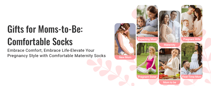 HAPPYPOP Expecting Mother's Day Gifts for New Mom - Mom To Be Gifts for Pregnant Women, Maternity Socks Pregnancy Stocking Stuffers, labor delivery