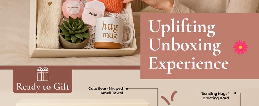 Get Well Soon Gift Baskets for Women - After Surgery Recovery Care Package for Women, Self Care, Thinking of you and Feel Better Gifts - Sympathy Box for Sick Friend Post Surgery