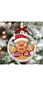 Neighbor Christmas Ornament 2025 – Neighbor for Women Men, Friendship Ornament for Bestfriends, Merry Christmas Next Door Neighbor Gift Idea, Wooden Hanging Tree Decoration