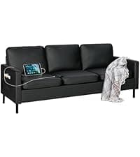 STHOUYN Comfy Floor Chair Bedroom 2 USB Charging Ports, 5-Position Couch Gaming Lounge Chairs Adults, Indoor Folding Lazy Sofa Meditation Arm Dorm Chair Living Room (Grey)