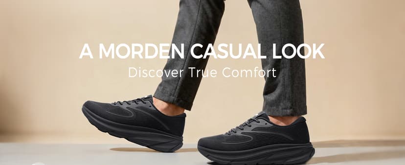 URDAR Running Shoes for Men Lightweight Casual Walking Shoes Comfortable Breathable Tennis Sneaker Cushioning Trainers