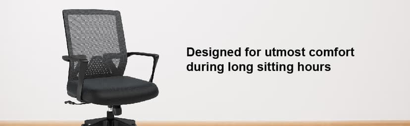 STAPLES Cartwright Ergonomic Office Desk Chair, Adjustable with Breathable Mesh & Lumbar Support, Perfect for Home & Office, Black