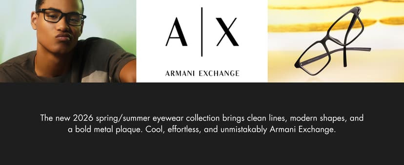 Armani Exchange mens Ax1068 Rectangular Prescription Eyewear Frames