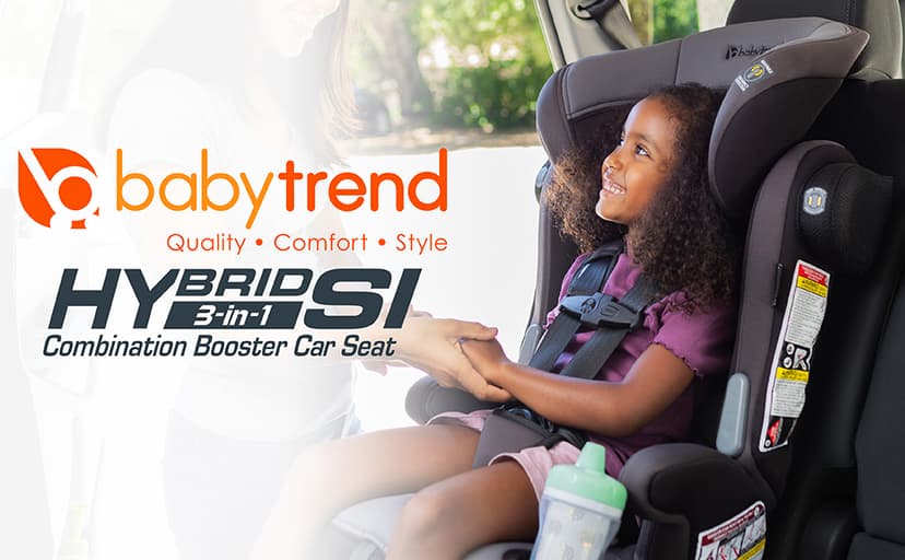 Baby Trend Hybrid SI 3-in-1 Combination Booster Car Seat with Side Impact Protection, Dash Orchid