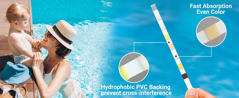 All-New 2026 8-in-1 Pool Test Strips -150 CT Pool Salt Test Strips | Salt Water Pool Testing Kit for Salt Water Pools, in & Above-Ground Pools, Hot Tubs&Spas| Quick&Accurate Testing Chlorine,pH,Salt