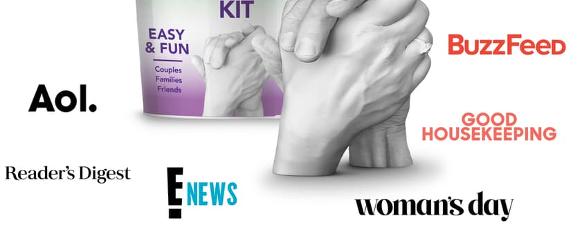 Luna Bean Hand Casting Kit – The Original Hand Mold Kit for Couples – Birthday Gifts, Bridal Shower, Wedding, Engagement Gifts for Her Him Anniversary for Men Women Wife Husband Boyfriend Girlfriend