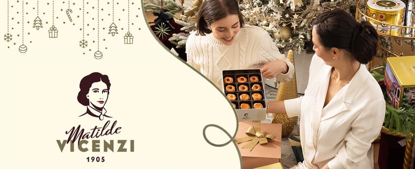 Matilde Vicenzi Roma Cookie Gift Tin - Italian Pastries & Cookies in Individually Wrapped Trays - Bakery Dessert Gifts For Birthdays, Thank You, Get Well and Every Special Occassion - Puff Pastry, Assorted Cookies in Italian Design Gift Tin 32.5oz (920g)
