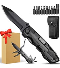 Gifts for Men Him Dad, Pocket Multitool Knife, Christmas Stocking Stuffers for Men, Anniversary Birthday Gifts for Husband, Boyfriend, Guy, Groomsmen, Fathers Day, Gadget for Hiking, Camping, Outdoor