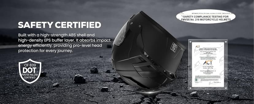 XFMT 3/4 Open Face Motorcycle Helmet Dual Visor Moped Street Bike Scooter Helmet with Internal Sunshield for Adults Men & Women, DOT Approved