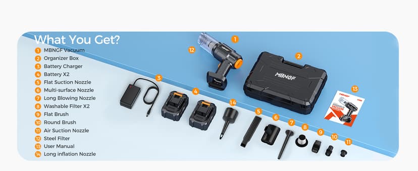 Car Vacuum Portable Cordless,35000PA High Power Suction & Blower, Cordless Handheld Vacuum Cleaner for Car, Home, Office, Pet(Stellar Black)