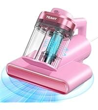 Powerful Mattress Bed Vacuum Cleaner, 2-Speed (14kPa/18kPa) Mattress Vacuum with Green Light Dust Detection, 253.7nm UV-C Light, LED Display, HEPA Filter, 149℉ Heat, Aroma for Bed Couch Carpet