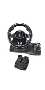 SUBSONIC Superdrive - SV250 Steering wheel with pedals and gearshift paddles racing wheel for nintendo Switch 2 - Switch - Ps4 - xbox Seie X/S, Xbox One - PC